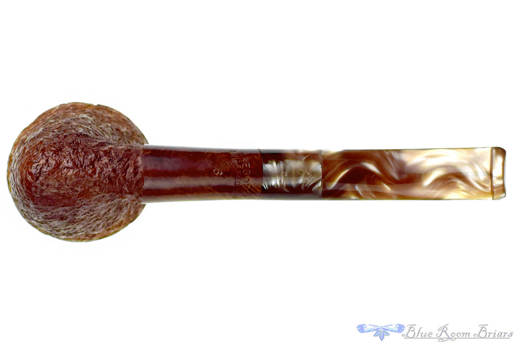 Joseph M Gregorio Briarfection 6 1/4 Bent Rusticated Dublin with Plateau Estate Pipe