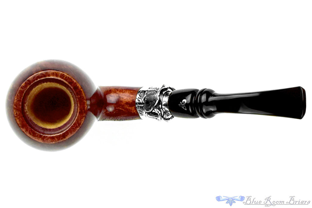 Blue Room Briars is proud to present this Luigi Viprati Limited Edition Salvador Dali (2007 Make) Bent Apple UNSMOKED with Silver and Rose Bowl Cap Estate Pipe
