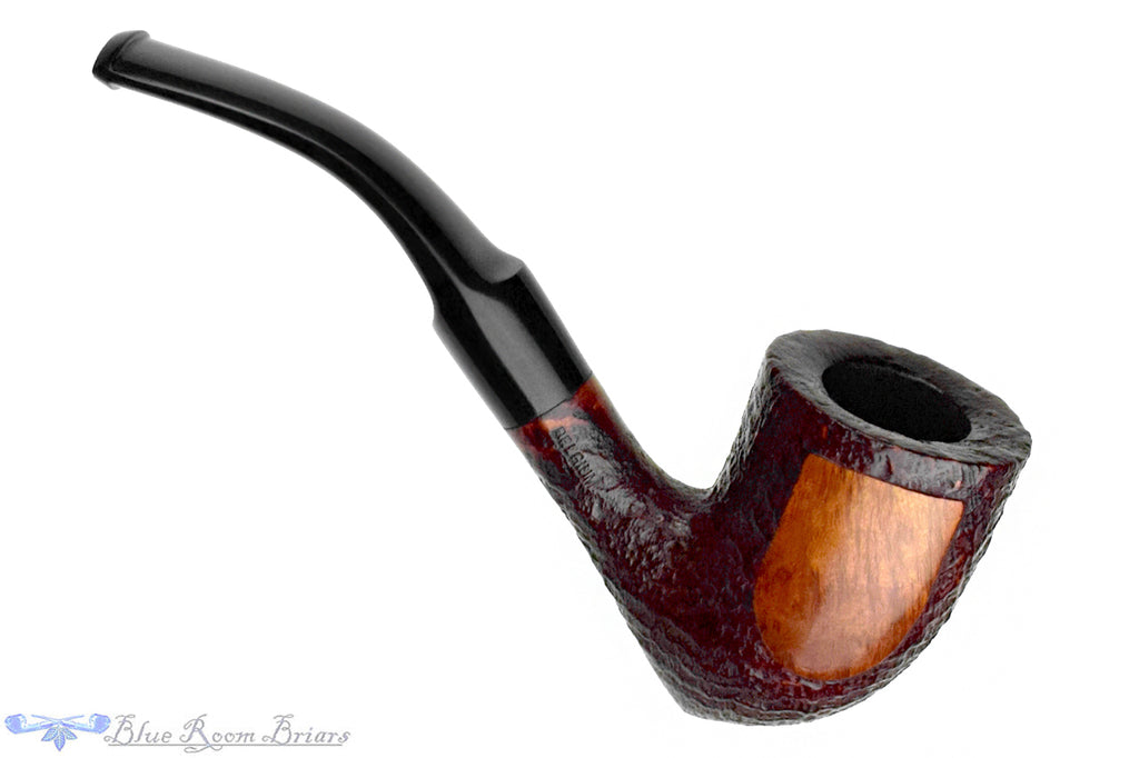 Blue Room Briars is proud to present this Hilson Bolero 211 Bent Partial Sandblast Tall Acorn Estate Pipe
