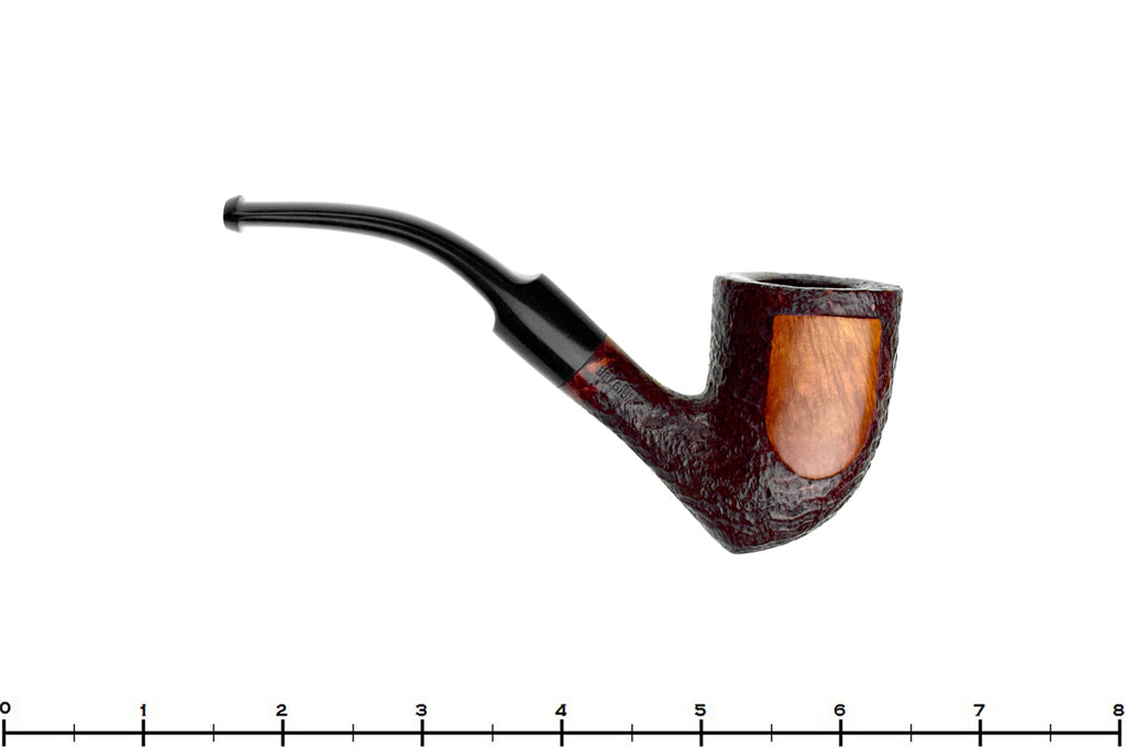 Blue Room Briars is proud to present this Hilson Bolero 211 Bent Partial Sandblast Tall Acorn Estate Pipe