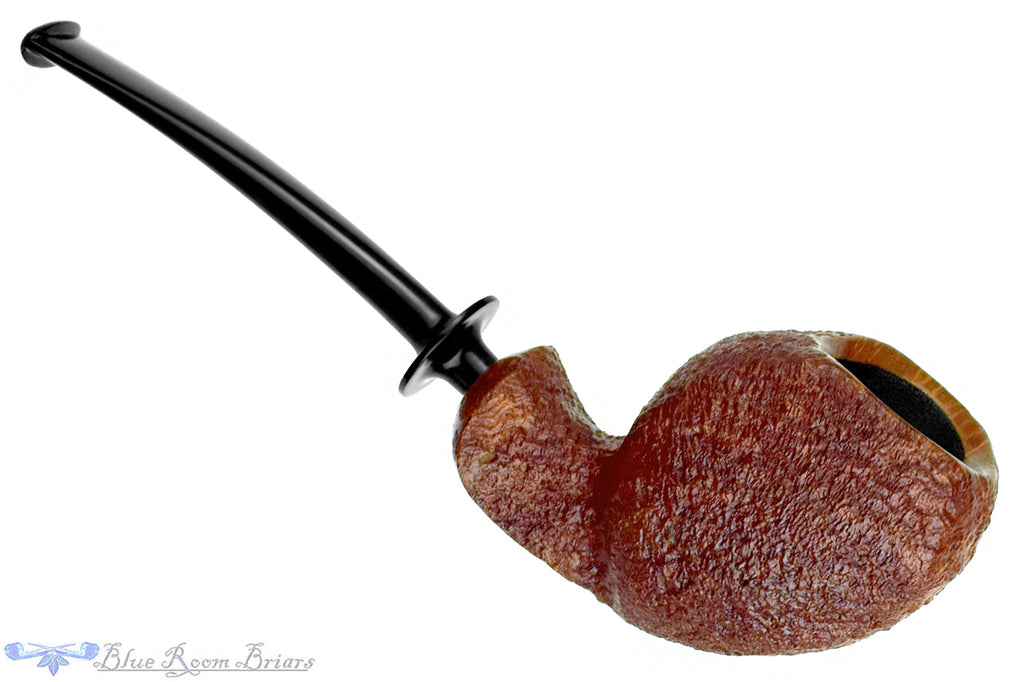 Blue Room Briars is proud to present this Nate King Pipe 1003 Natural Crosscut Sandblast Fugu Blowfish