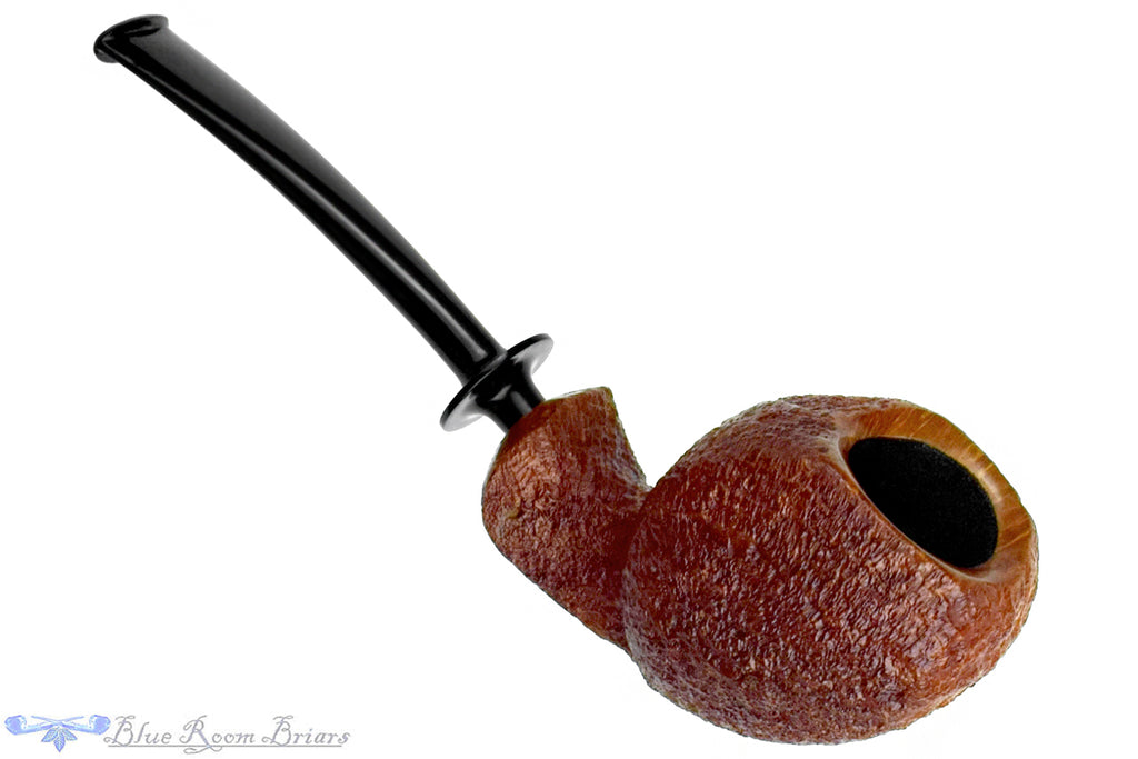 Blue Room Briars is proud to present this Nate King Pipe 1003 Natural Crosscut Sandblast Fugu Blowfish