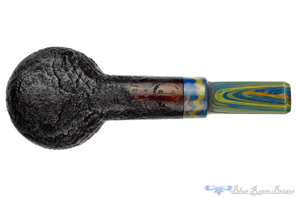 Blue Room Briars is proud to present this Joe Hinkle Pipe 26DG Sandblast Apple Sitter