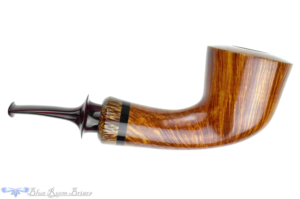Bonsai Pipes By Tobias Höse Bent Dublin with Teardrop Shank and Red Palm