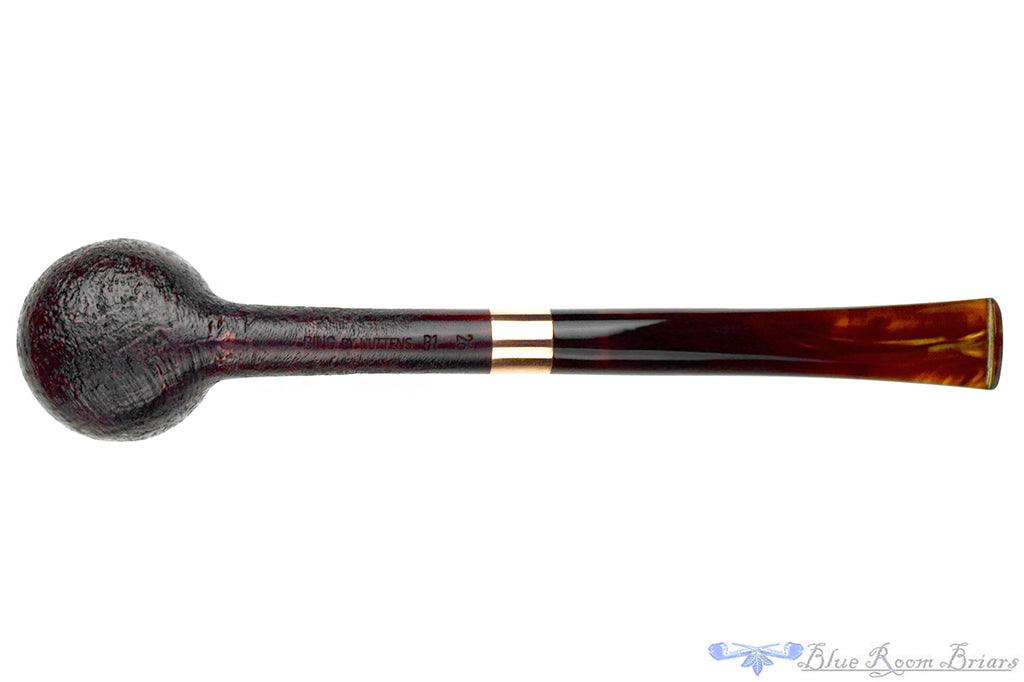 Blue Room Briars is proud to present this Bing by Nuttens B1 Sandblast Billiard with Copper