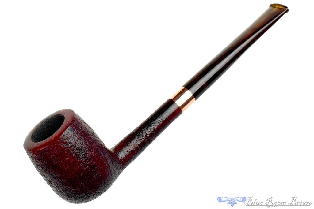 Blue Room Briars is proud to present this Bing by Nuttens B1 Sandblast Billiard with Copper