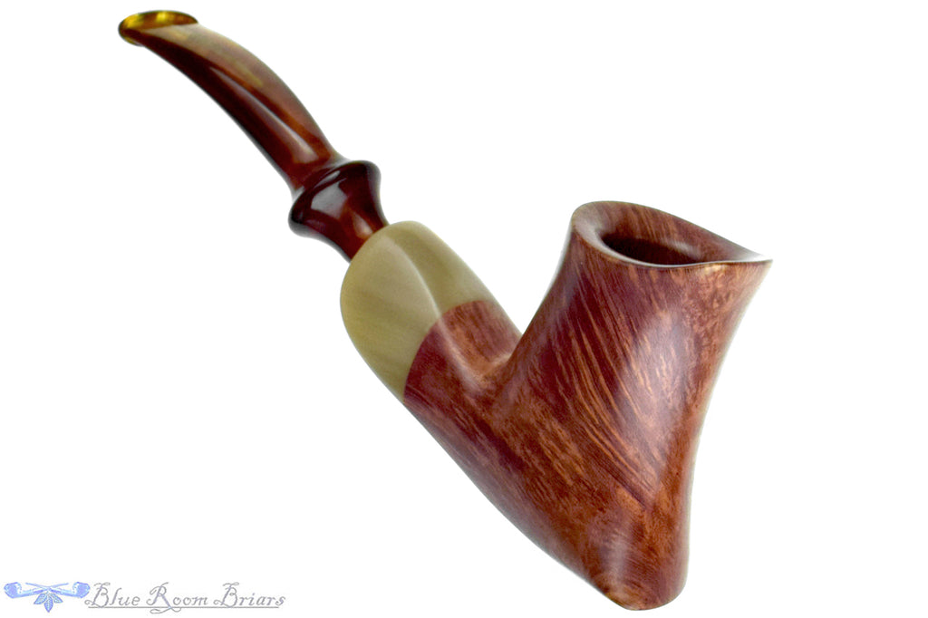Blue Room Briars is proud to present this Richard Garofalo Pipe Volcano Freehand with Horn Ferrule