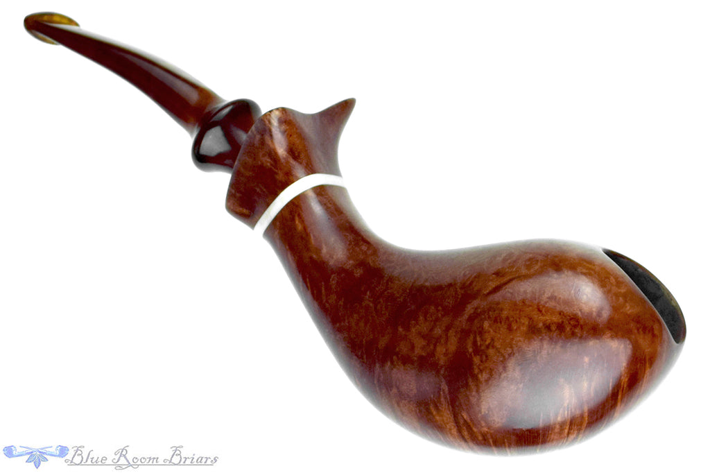 Blue Room Briars is proud to present this Richard Garofalo Pipe Smooth Whale with Ivorite