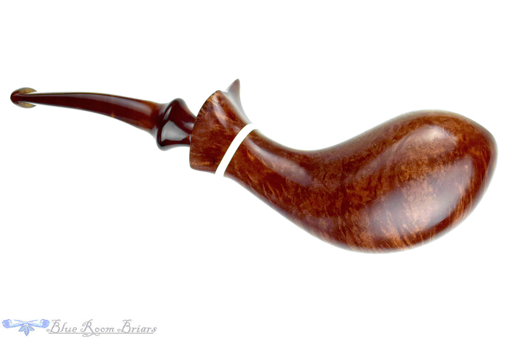 Blue Room Briars is proud to present this Richard Garofalo Pipe Smooth Whale with Ivorite