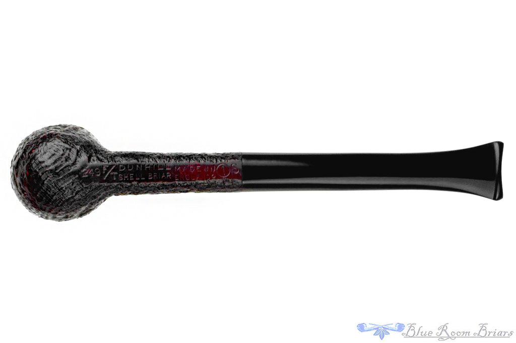 Blue Room Briars is proud to present this Dunhill Shell Briar 249 (1960 make) Sandblast Billiard Sitter Estate Pipe