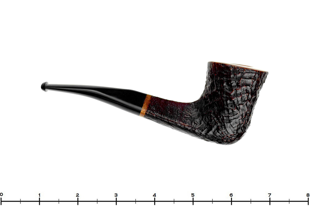 Savinelli Autograph Bent Sandblast Bell Dublin (6mm Filter with Adapter) Estate Pipe