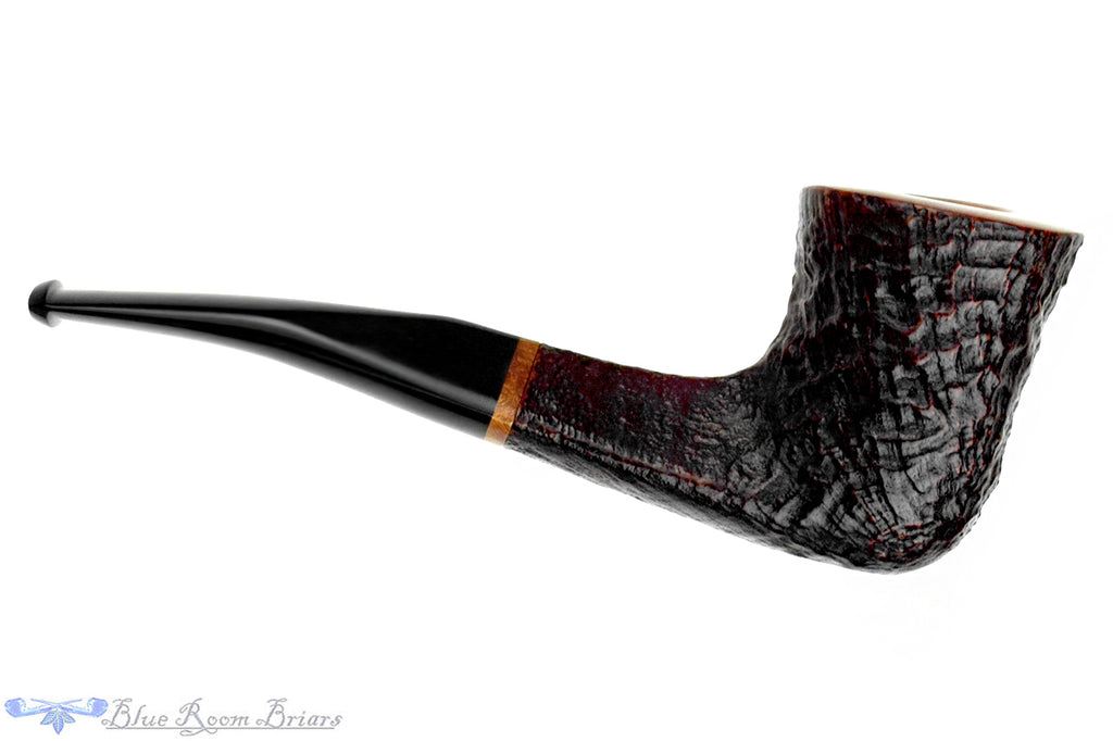 Savinelli Autograph Bent Sandblast Bell Dublin (6mm Filter with Adapter) Estate Pipe