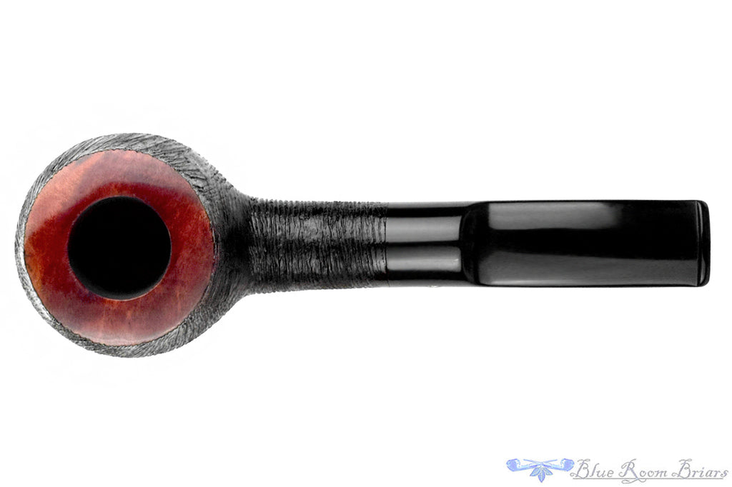 Blue Room Briars is proud to present this Stanwell Danish Design Brushed Carved Bent Cauldron (9mm Filter) Estate Pipe