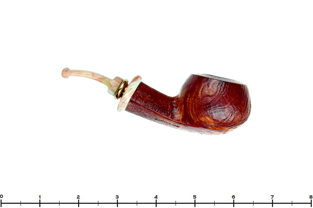 Blue Room Briars is proud to present this Neerup Structure Bent Sandblast Tomato with Diamond Shank, Brass and Acrylic Estate Pipe