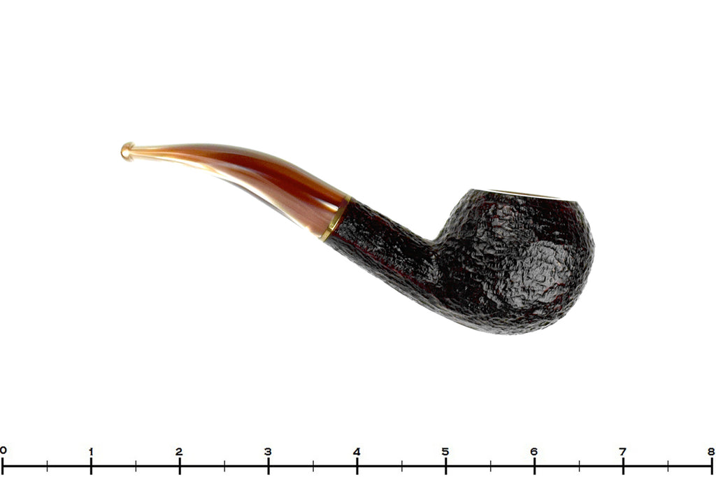 Savinelli Limited Edition The Friday Pipe Bent Rusticated Rhodesian (6mm Filter) with Brass UNSMOKED Estate Pipe