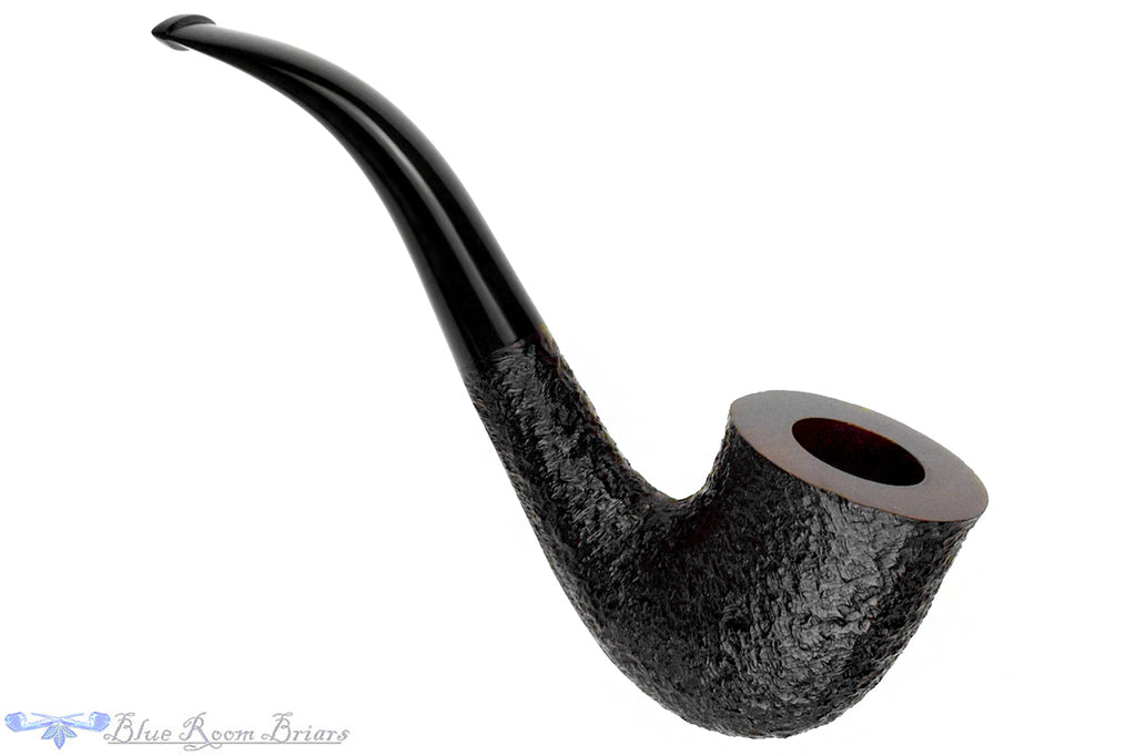 Blue Room Briars is proud to present this Ferndown Bark *** Large Bent Rusticated Bell Dublin UNSMOKED Estate Pipe