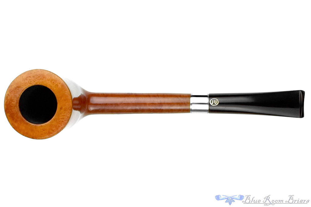 Blue Room Briars is proud to present this James Upshall Handmade Long Shank Dublin Estate Pipe with Nickel Repair Band