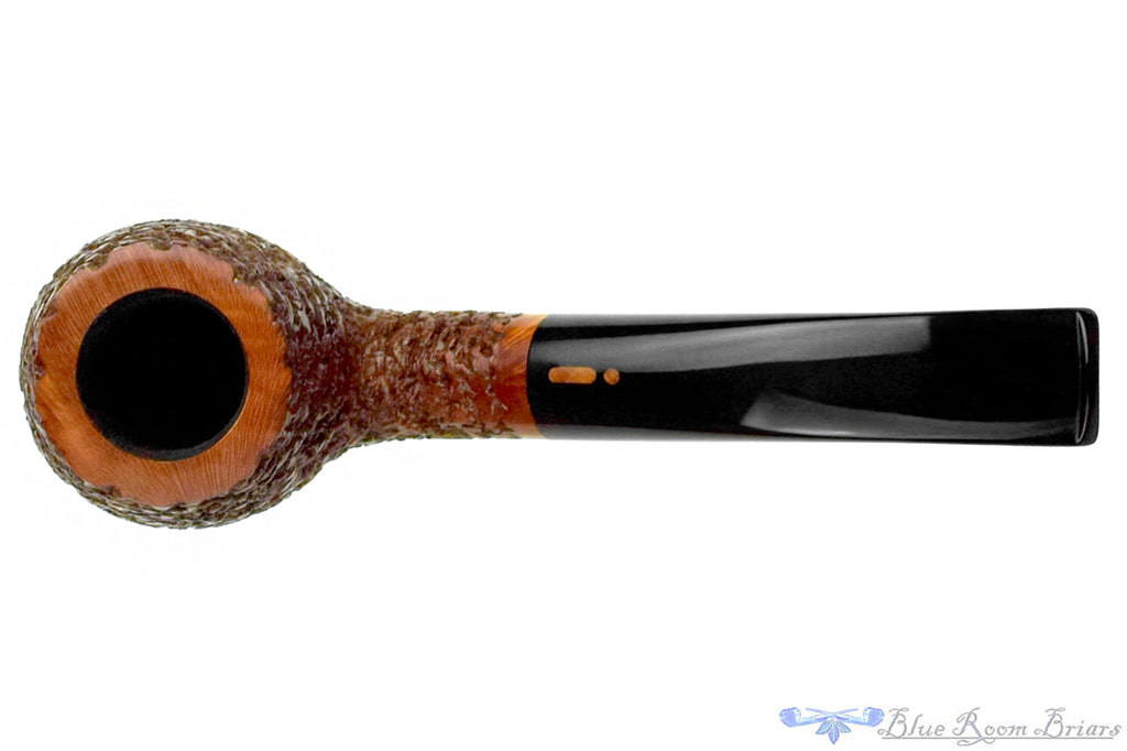 Blue Room Briars is proud to present this Jacono Knight Rusticated Bent Billiard UNSMOKED Estate Pipe