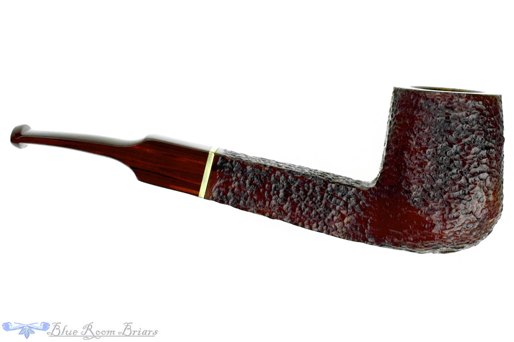 Blue Room Briars is proud to present this Savinelli Bruna 513 KS Bent Rusticated Foursquare (9mm Filter) Sitter with Brass
