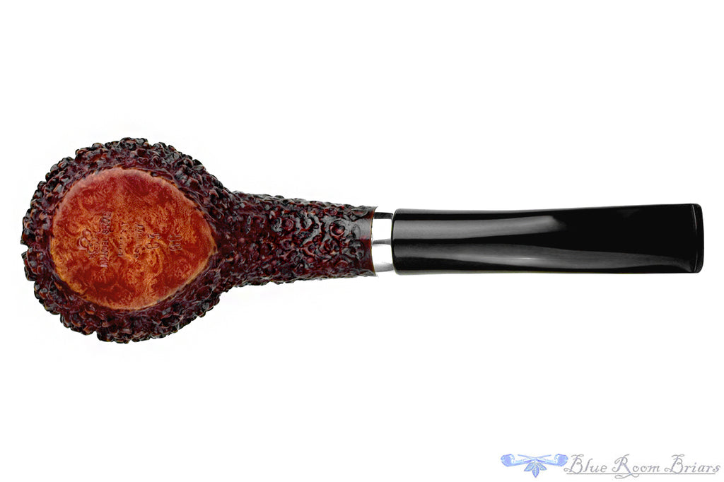 Blue Room Briars is proud to present this Manuel Shaabi Carved Hawkbill Sitter with Silver Estate Pipe