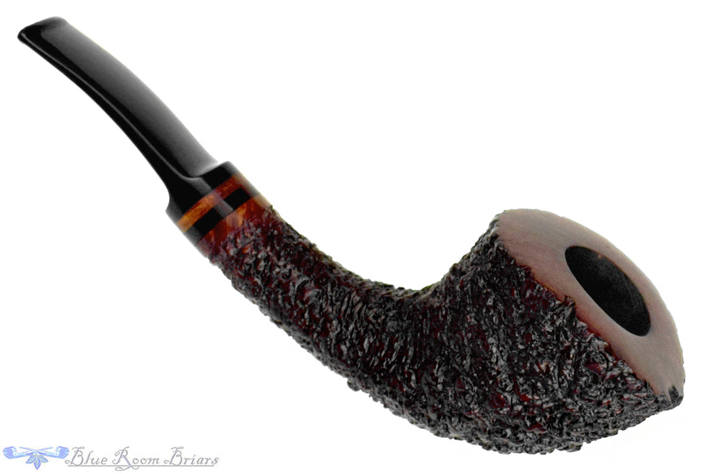 Blue Room Briars is proud to present this Fritz Becker Rusticated Horn with Briar Estate Pipe
