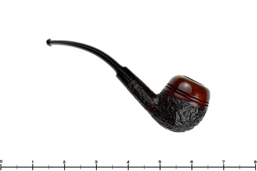 Blue Room Briars is proud to present this Julius Vesz 64 Bent Partial Carved Apple Estate Pipe