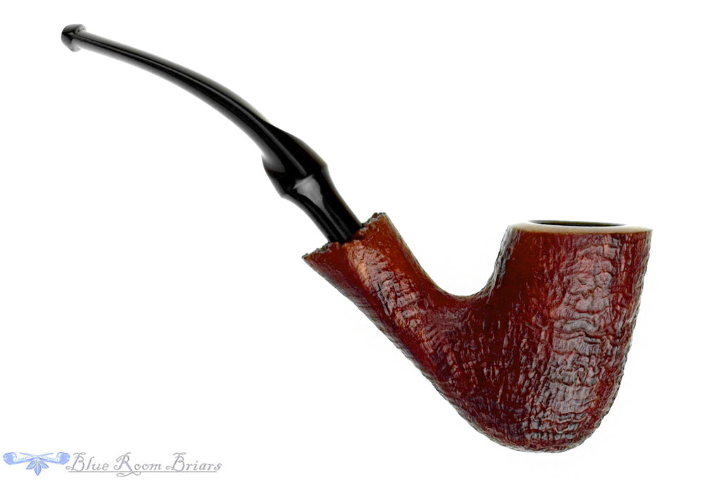 Savinelli Sigla Bent Sandblast Billiard Estate Pipe