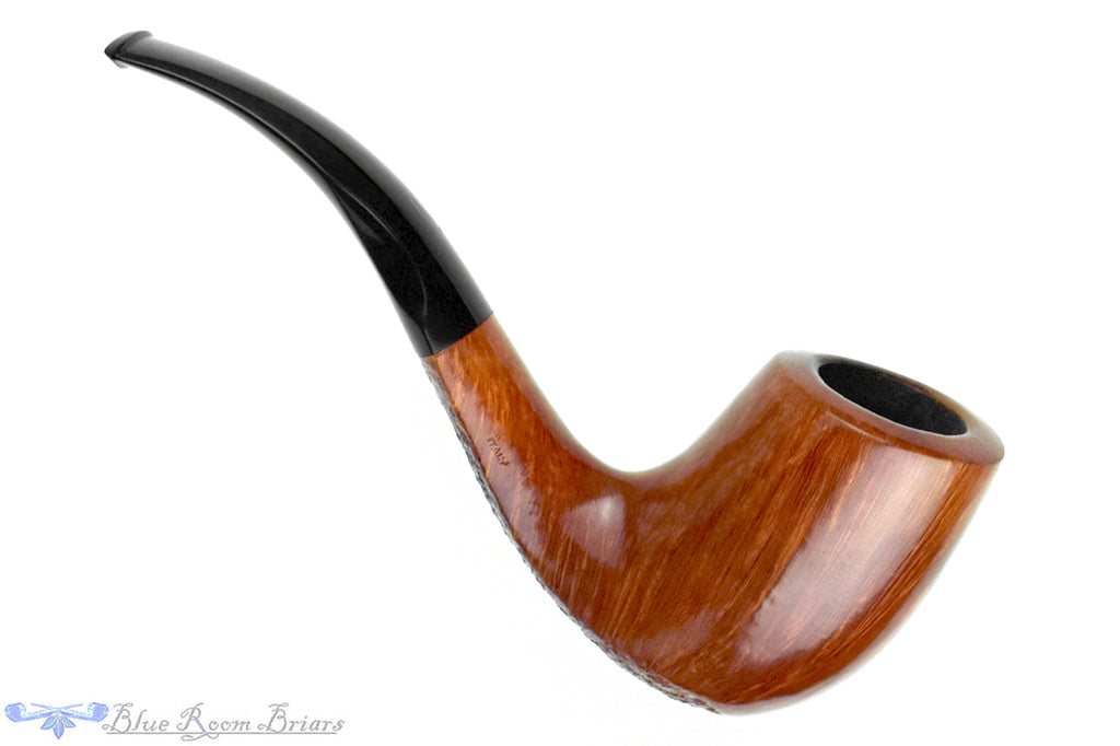 Blue Room Briars is proud to present this Savinelli Autograph 4 Bent Partial Sandblast Billiard with Oval Shank Estate Pipe