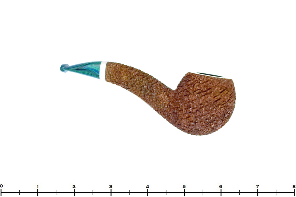 Blue Room Briars is proud to present this Dr. Bob Pipe Tan Rusticated Hawkbill with Acrylic