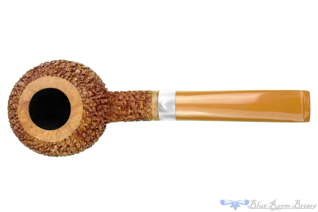 Blue Room Briars is proud to present this Dr. Bob Pipe Tan Rusticated Prince with Acrylic