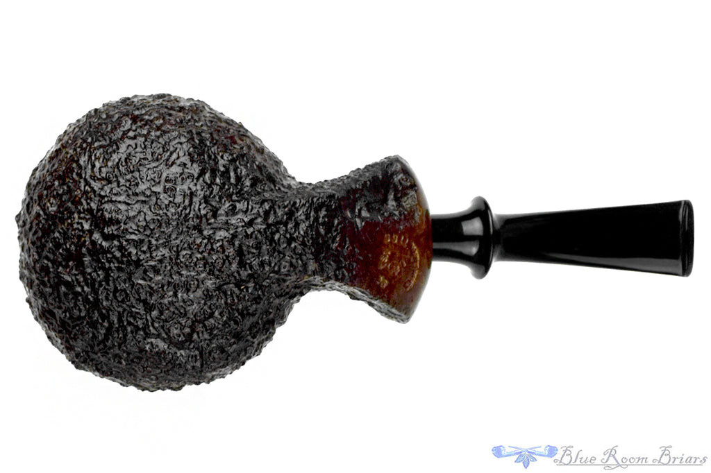 Nate King Pipe 1155 Chocolate Ring Blast Swoopy Tomato with Military Mount