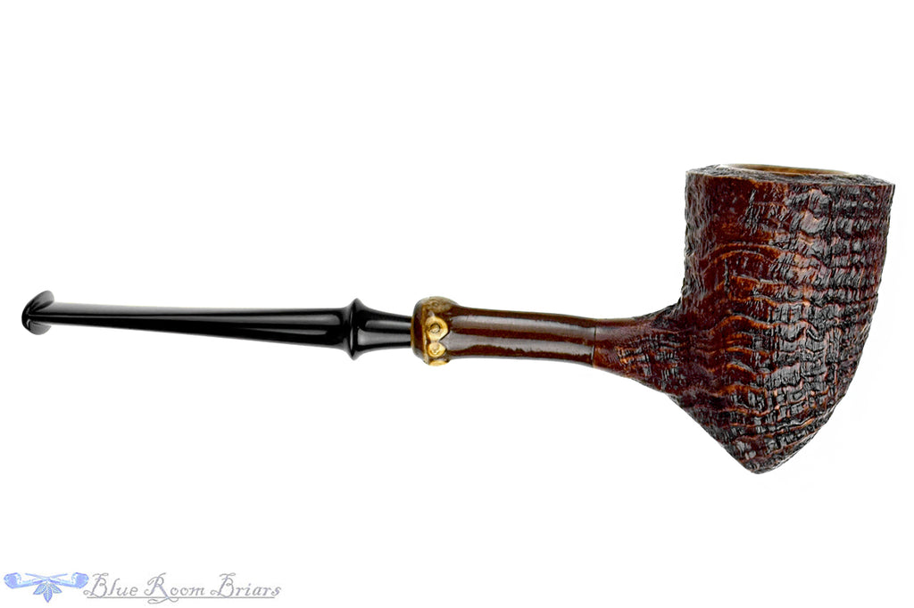 Blue Room Briars is proud to present this Nate King Pipe 1142 Contrast Ring Blast Dan Dublin with Dark Bamboo