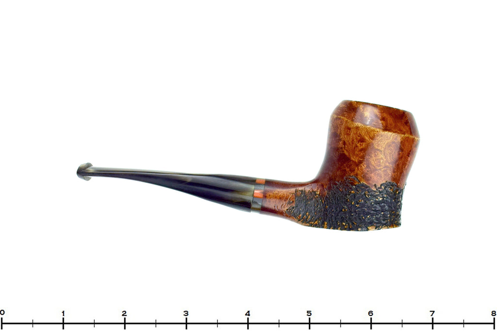 Blue Room Briars is proud to present this Ranz Freehand Pipe Partial Carved Poker Sitter with Acrylic