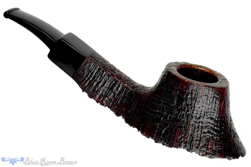 Savinelli Autograph Sandblast Volcano (6mm Filter) with Plateau Estate Pipe