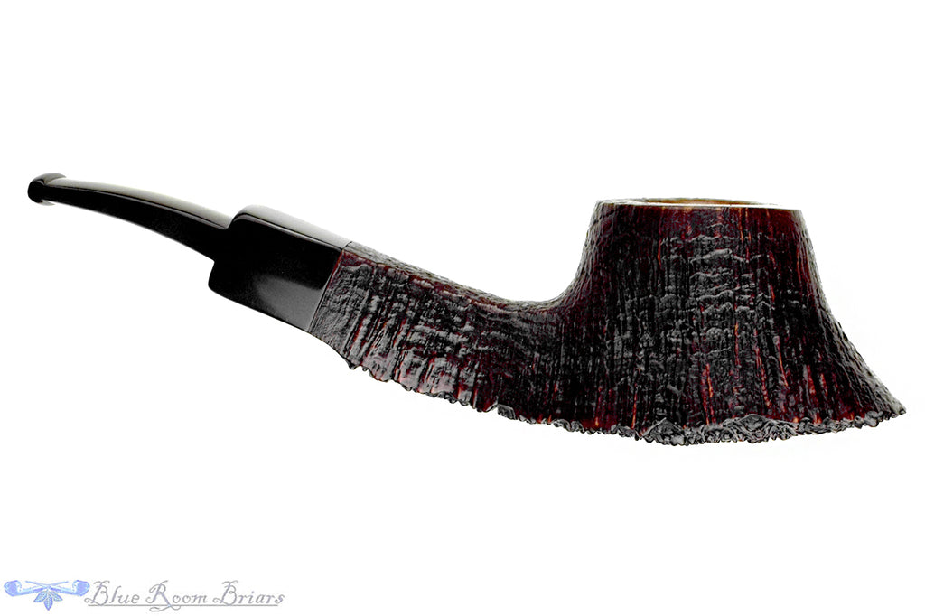 Savinelli Autograph Sandblast Volcano (6mm Filter) with Plateau Estate Pipe