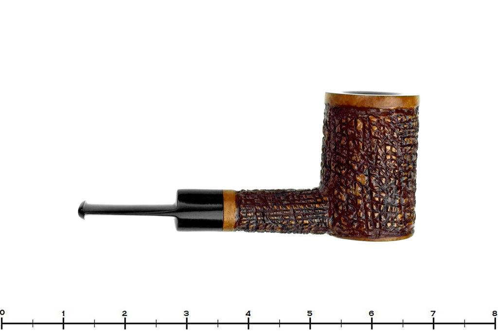 Blue Room Briars is proud to present this Mastro Beraldi Carved Poker Sitter Estate Pipe