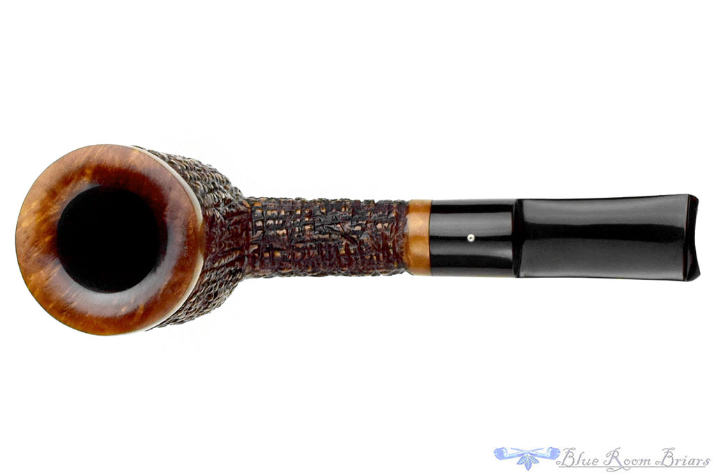 Blue Room Briars is proud to present this Mastro Beraldi Carved Poker Sitter Estate Pipe