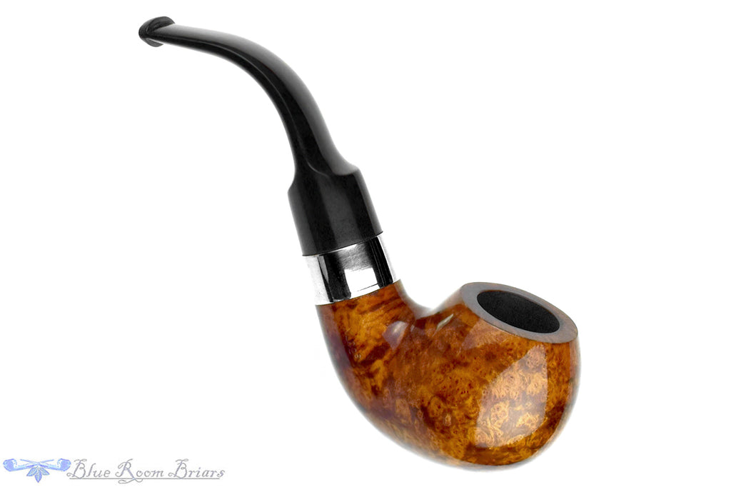 Blue Room Briars is proud to present this Peterson St Patrick's Day (2006 Make) XL02S Bent Apple with Nickel Estate Pipe