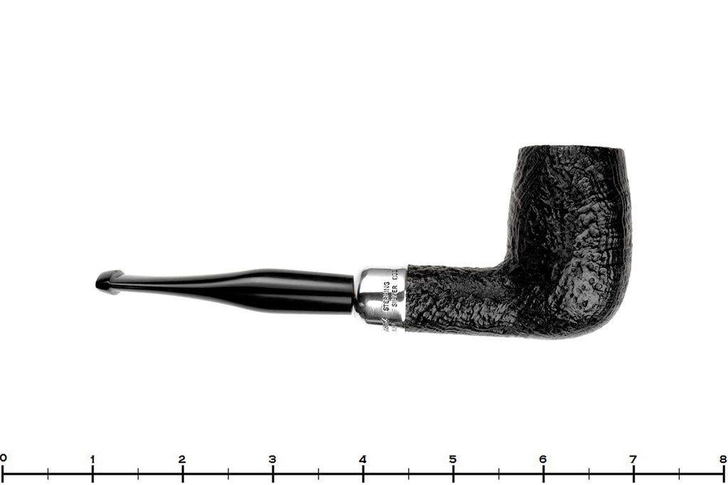 Blue Room Briars is proud to present this Peterson C.A.P.S. 2002 Pipe Of The Year Sandblast Tall Billiard with Silver and Military Mount Estate Pipe