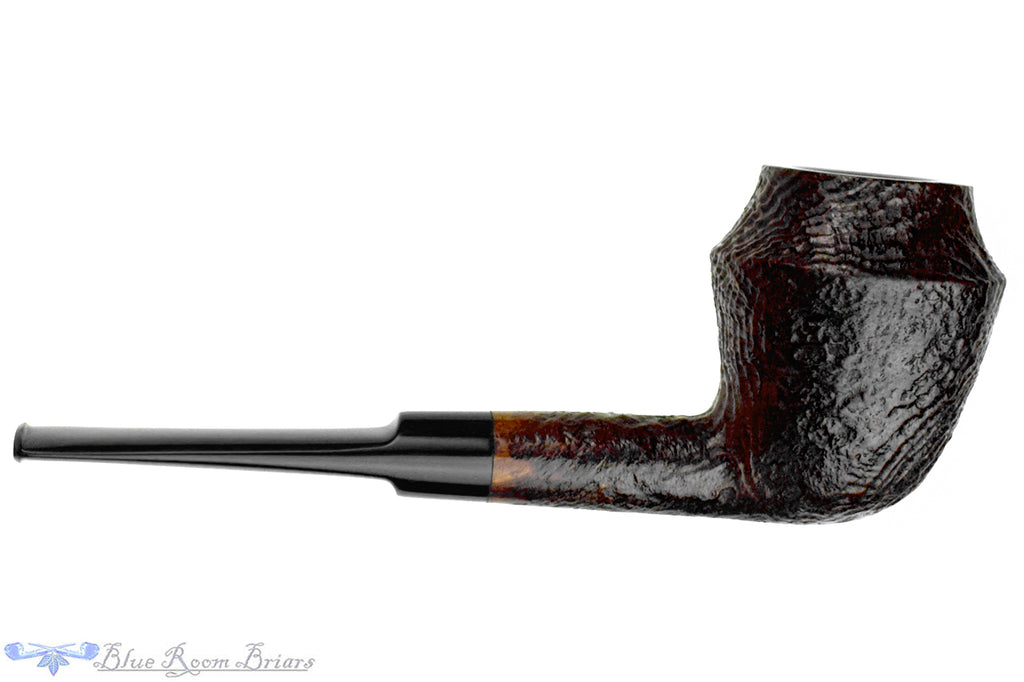 Blue Room Briars is proud to present this GBD Collector Prehistoric 9641 (Pre-Cadogan) Sandblast Rhodesian Sitter Estate Pipe