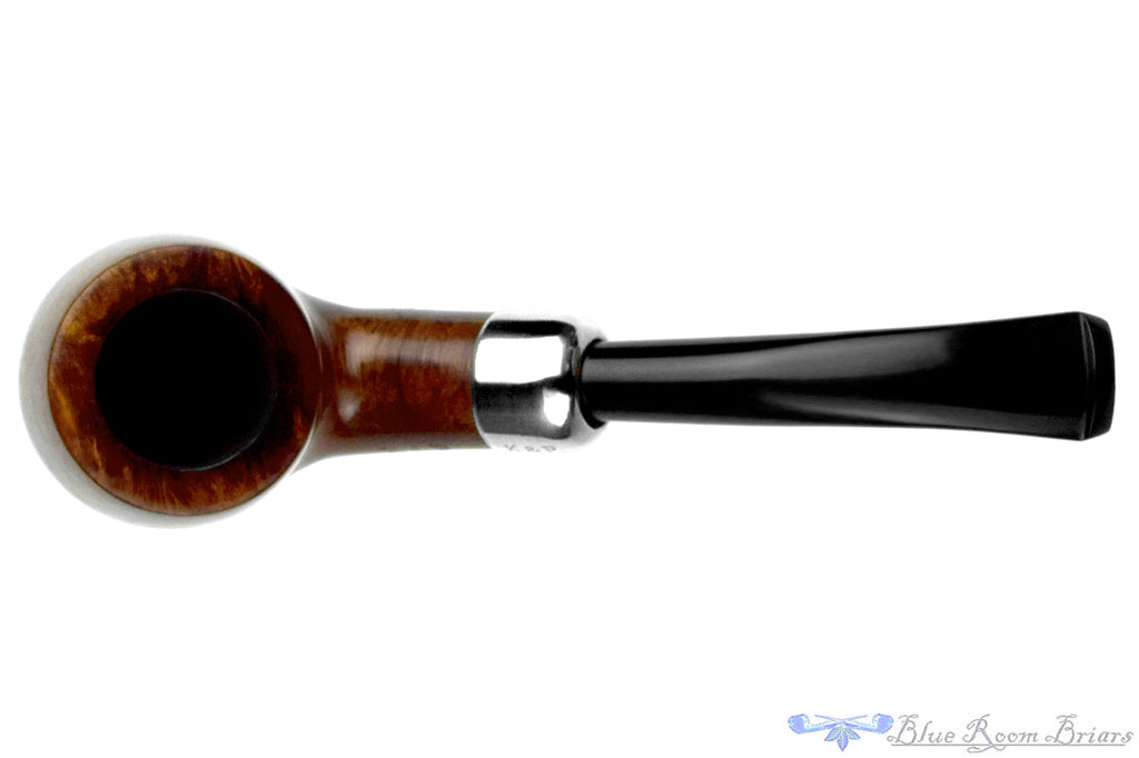 Blue Room Briars is proud to present this K&P Irishmade 69 Bent Billiard with Nickel and Military Mount Estate Pipe