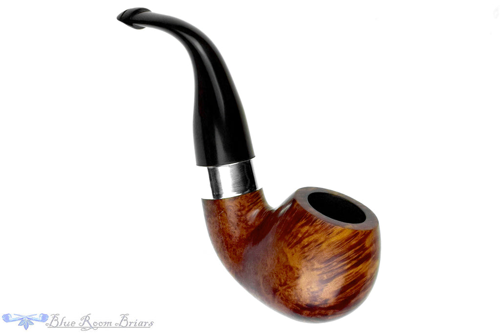Blue Room Briars is proud to present this Peterson Sterling Silver XL02 (1999 Make) Bent Apple with P-Lip Estate Pipe