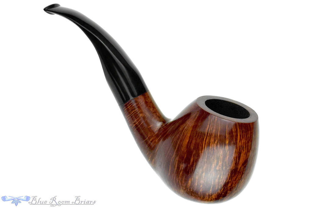 Blue Room Briars is proud to present this Bari Wiking Handmade Magnum Bent Sitter (9mm Filter) Estate Pipe