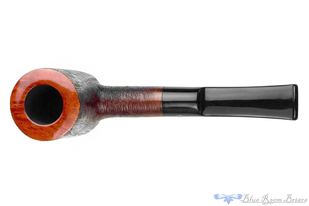 Blue Room Briars is proud to present this Stanwell Brushed Carved Poker Sitter (9mm Filter) Estate Pipe