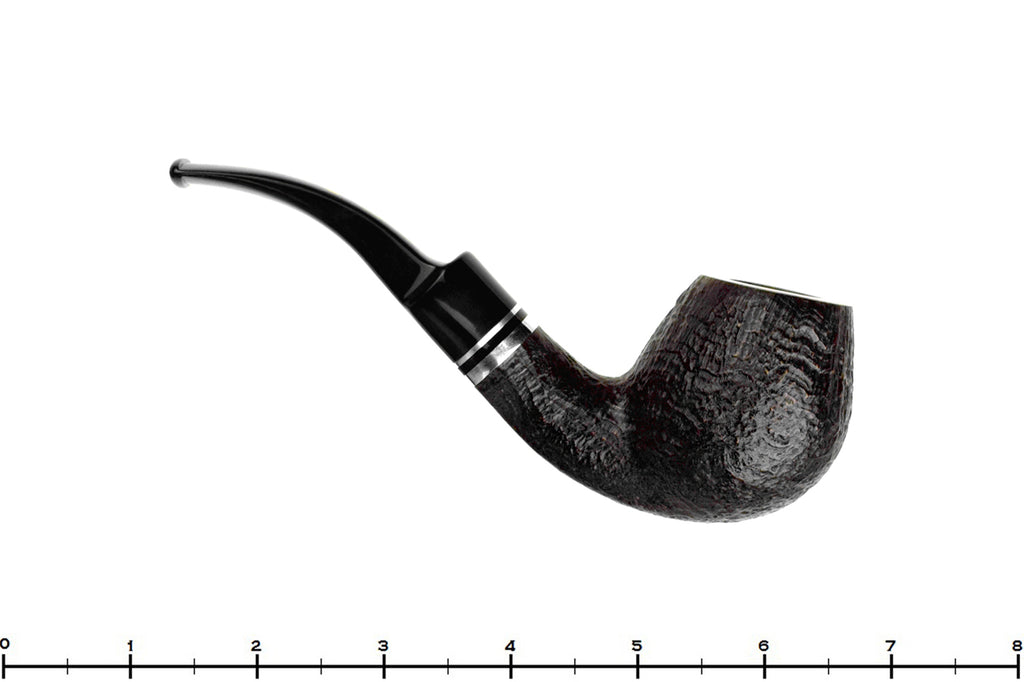 Stanwell Trio 232 Bent Sandblast Apple (9mm Filter) with Nickel UNSMOKED Estate Pipe