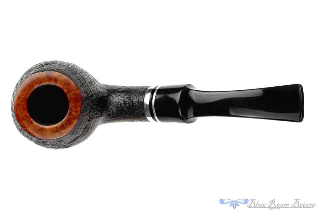 Stanwell Trio 232 Bent Sandblast Apple (9mm Filter) with Nickel UNSMOKED Estate Pipe