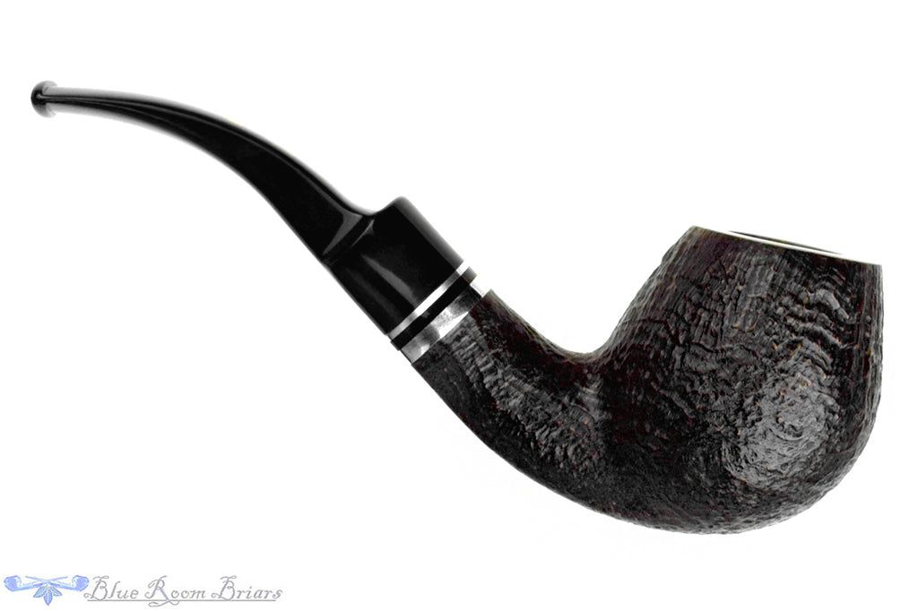 Stanwell Trio 232 Bent Sandblast Apple (9mm Filter) with Nickel UNSMOKED Estate Pipe