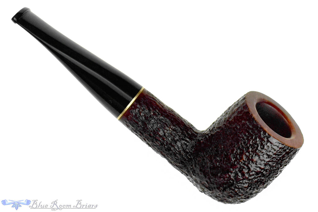 Blue Room Briars is proud to present this Savinelli Roma 101 Rusticated Billiard (6mm Filter) with Brass Estate Pipe