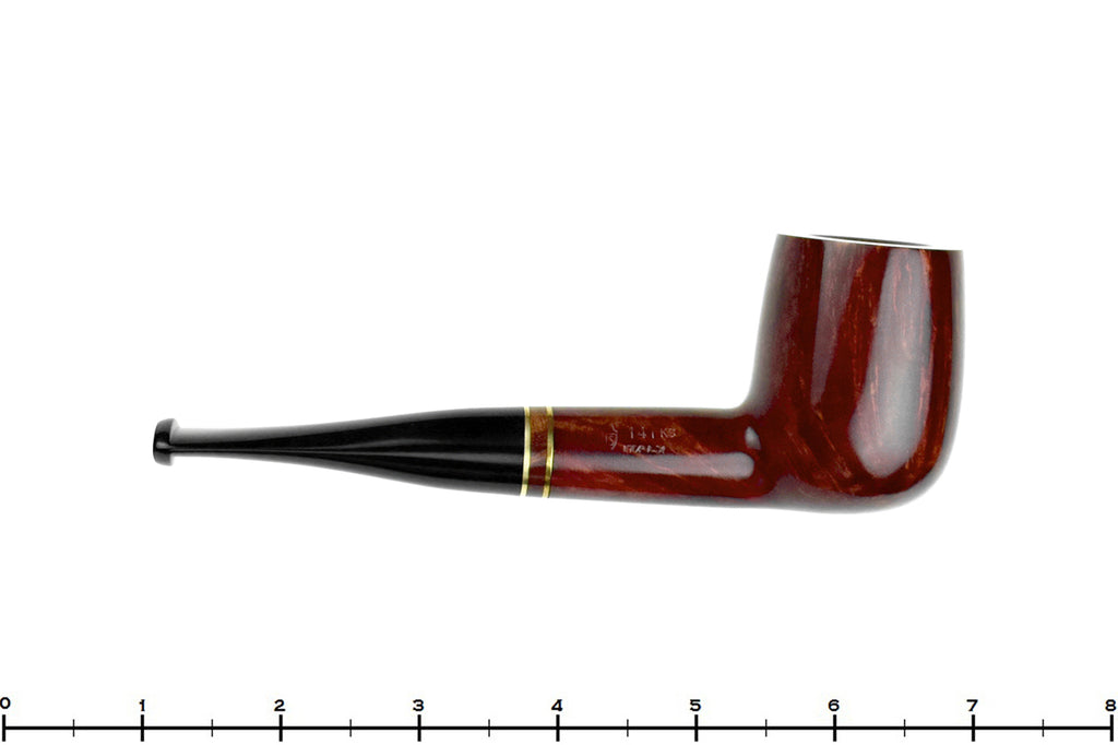 Blue Room Briars is proud to present this Savinelli Porto Cervo 141 KS Billiard Sitter (6mm Filter) with Brass UNSMOKED Estate Pipe