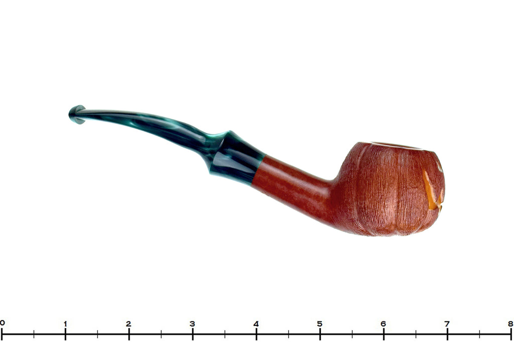 Blue Room Briars is proud to present this Blue Room Briars Pipe 2026 Halloween Bent Carved Glow in the Dark Jack-O'-Lantern
